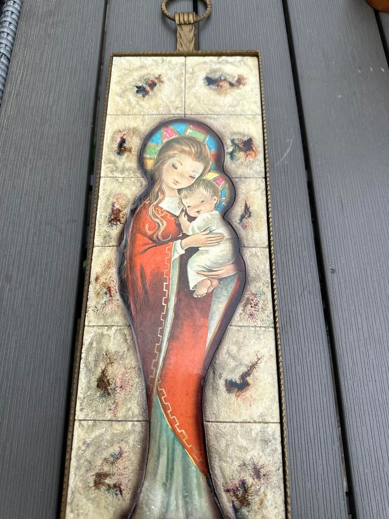 Vintage Maria met Kind wanddecoratie, Ophalen
