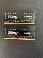 Kingston Fury Impact DDR4 SODIMM 32GB (2x16GB) 3200MHz, Gebruikt, 32 GB, DDR4, Ophalen of Verzenden