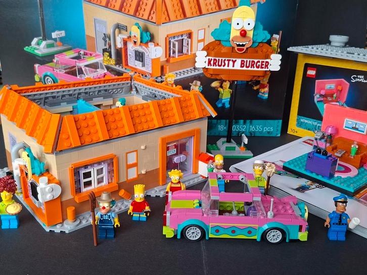 Lego Icons 10352 The Simpsons Krusty Burger ZGAN minifig, Kinderen en Baby's, Speelgoed | Duplo en Lego, Zo goed als nieuw, Lego