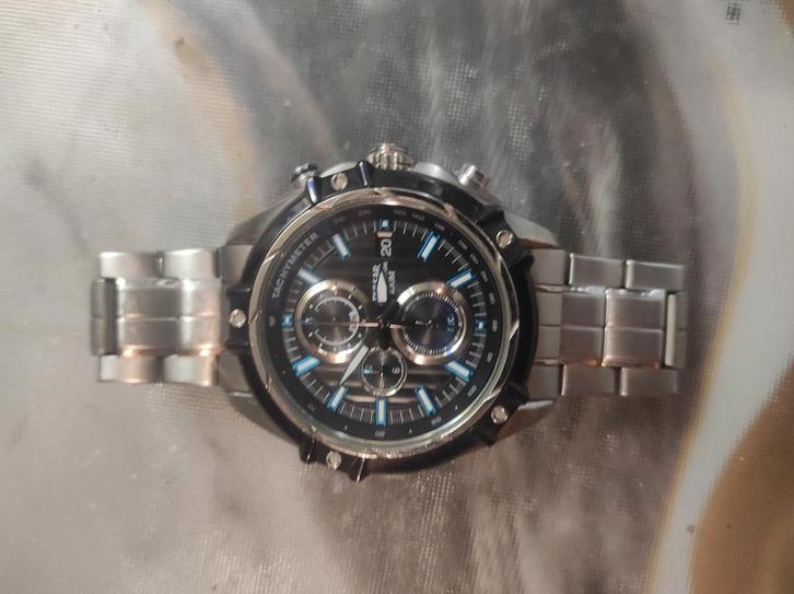 Stijlvol Pulsar herenhorloge - Chronograaf, roestvrij staal, Sieraden, Tassen en Uiterlijk, Horloges | Heren, Gebruikt, Polshorloge