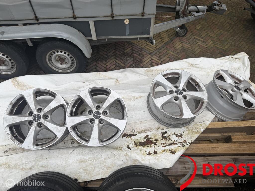 Lm velgen set 16inch Opel 5x110  Borbet Velgen, Zafira Astra, Auto-onderdelen, Banden en Velgen, Velg(en), 16 inch, Gebruikt, Ophalen of Verzenden