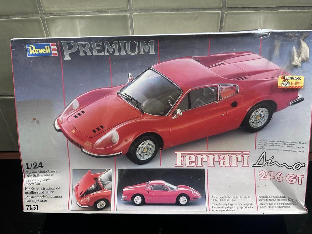 Revell Premium Ferrari 246 GT modelbouwdoos - Nieuw in doos, Auto, Revell, Groter dan 1:32, Nieuw