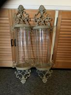 Beige hangpot voor bv droogboeket, Ophalen of Verzenden, Gebruikt