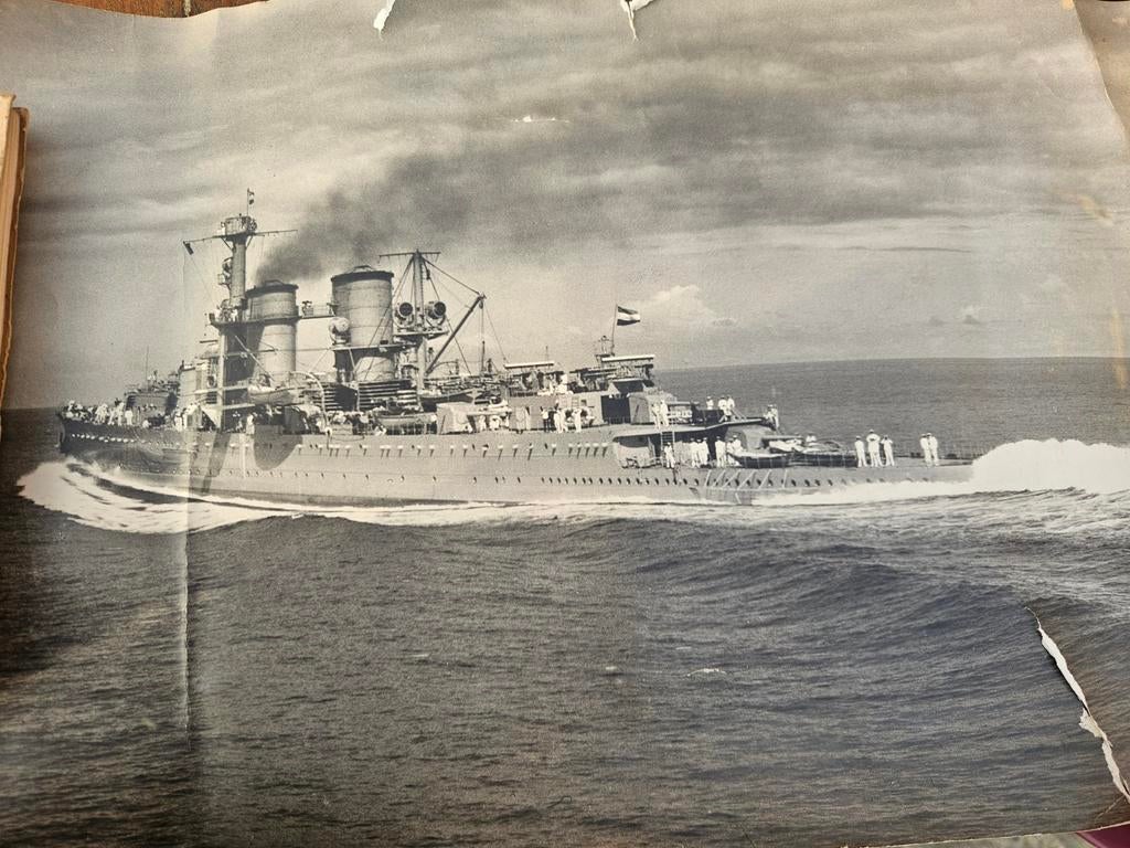 Foto schip Nederlands- Indië, Ophalen of Verzenden, Zo goed als nieuw, Kaart, Foto of Prent