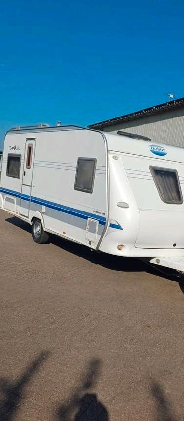 Hobby Excellent Easy 495 UFE uit 2005, Caravans en Kamperen, Caravans, Particulier, tot en met 4, 1000 - 1250 kg, Rondzit, Hobby