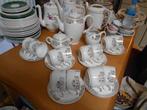 Tekoop 12 persoon koffieservies boch la louviere , gouden bl, Ophalen of Verzenden