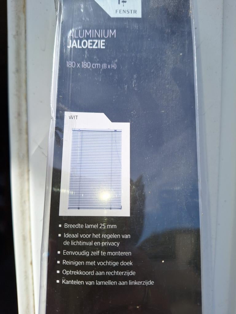 Aluminium jaloezie wit 180x180 cm - Nieuw in verpakking, Ophalen, Nieuw