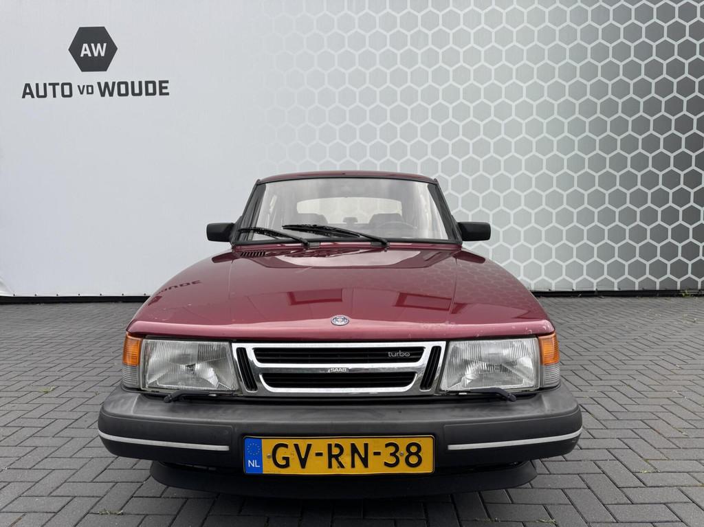 Saab 900 S 2.0 Turbo Leer Elek ramen 5 deurs Unieke auto, Auto's, Saab, Voorwielaandrijving, Gebruikt, Zwart, 4 cilinders