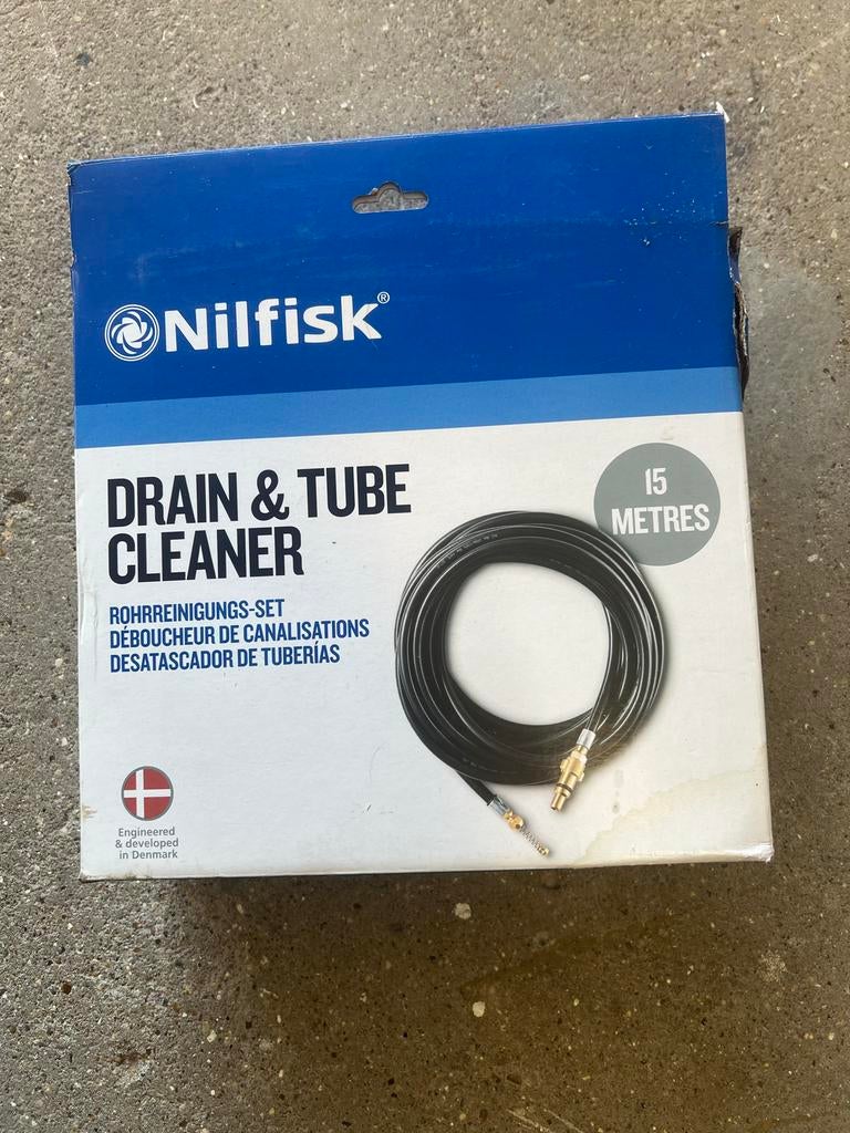 Nilfisk rioolreinigingsslang 15 meter, Tuin en Terras, Hogedrukreinigers, Ophalen of Verzenden, Zo goed als nieuw
