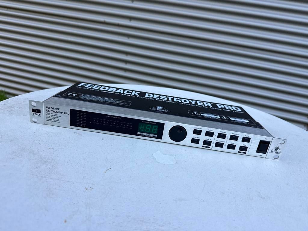 Behringer Feedback Destroyer Pro DSP1100P, Muziek en Instrumenten, Effecten, Ophalen of Verzenden, Zo goed als nieuw, Equalizer