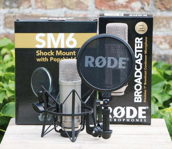 Rode Broadcaster Microfoon, Muziek en Instrumenten, Microfoons, Zo goed als nieuw, Studiomicrofoon, Ophalen