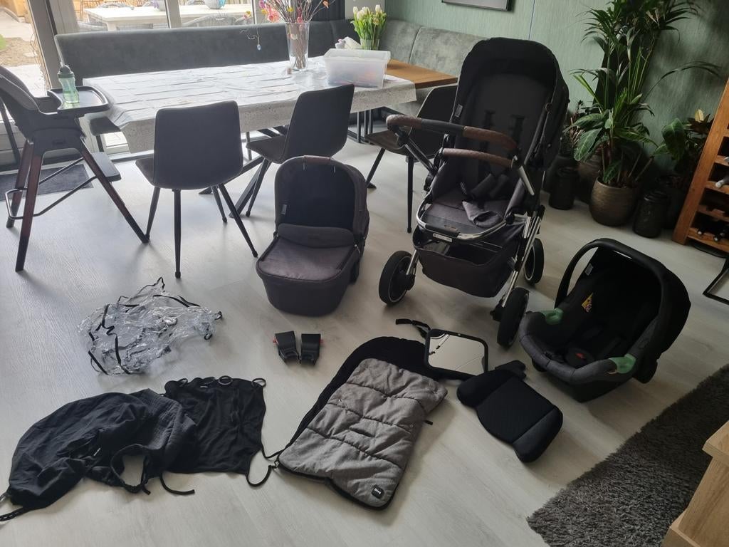 ABC Design complete 3-in-1Kinderwagen/maxicose set Salsa Air, Kinderen en Baby's, Kinderwagens en Combinaties, Verstelbare duwstang