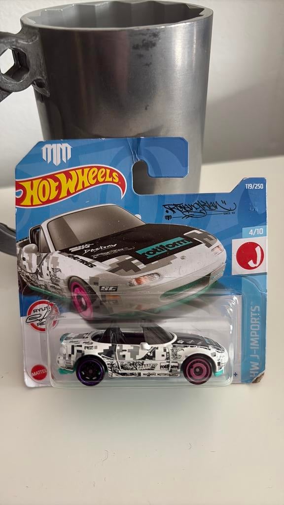 Hot Wheels ‘91 Mazda MX-5 Miata 1/64, Ophalen of Verzenden, Nieuw, Auto