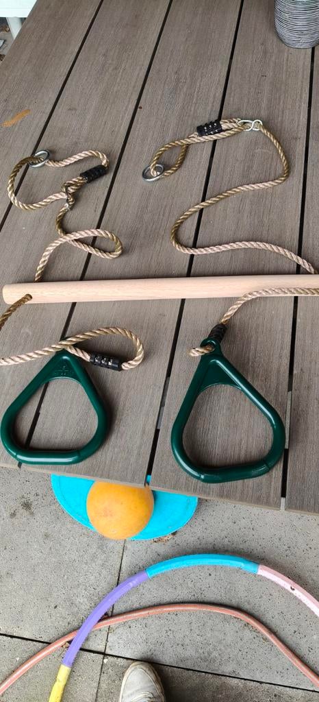 Rekstok en ringen met ophanghaken - Nieuw, Ophalen, Nieuw, Overige typen, Aanbouwonderdeel