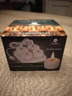 Oplaadbare theelichtjes | Set van 4 | waxinelichtjes, Huis en Inrichting, Woonaccessoires | Kandelaars en Kaarsen, Overige materialen