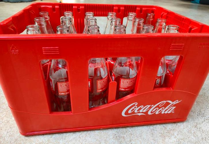 Coca Cola krat met originele flesjes, Verzamelen, Merken en Reclamevoorwerpen, Ophalen of Verzenden