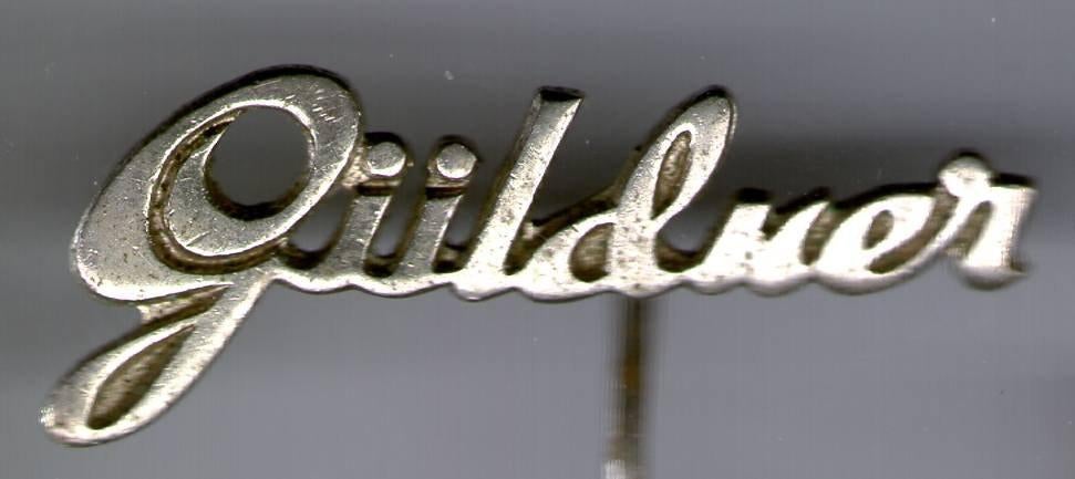 GÜLDNER zilverkleurig motorfietsen speldje ( G_026 ), Verzenden, Zo goed als nieuw, Transport, Speldje of Pin