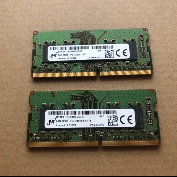 Micron 16GB (2x8GB) DDR4 SODIMM Laptop RAM 2400MHz, Computers en Software, RAM geheugen, Gebruikt, DDR4, Ophalen of Verzenden