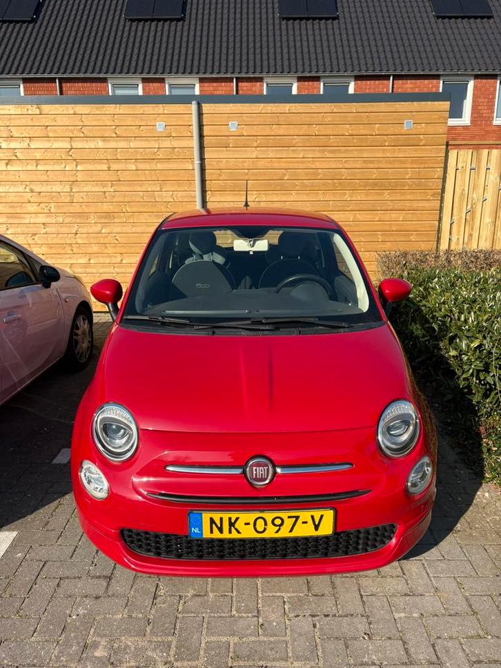 Fiat 500 Twinair 2017 Rood / super zuinig!, Auto's, Fiat, Particulier, Airbags, Airconditioning, Elektrische buitenspiegels, USB