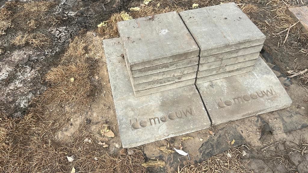 Funderingstegels de meeuw, woonunits, Tuin en Terras, Ophalen, Gebruikt, Overige typen, Minder dan 5 m²