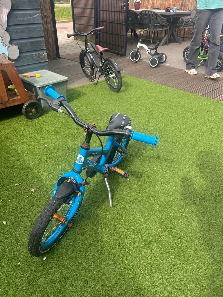 Jongensfiets 14 inch - Blauw, Fietsen en Brommers, Fietsen | Jongens, Gebruikt, 14 inch of minder, Ophalen of Verzenden