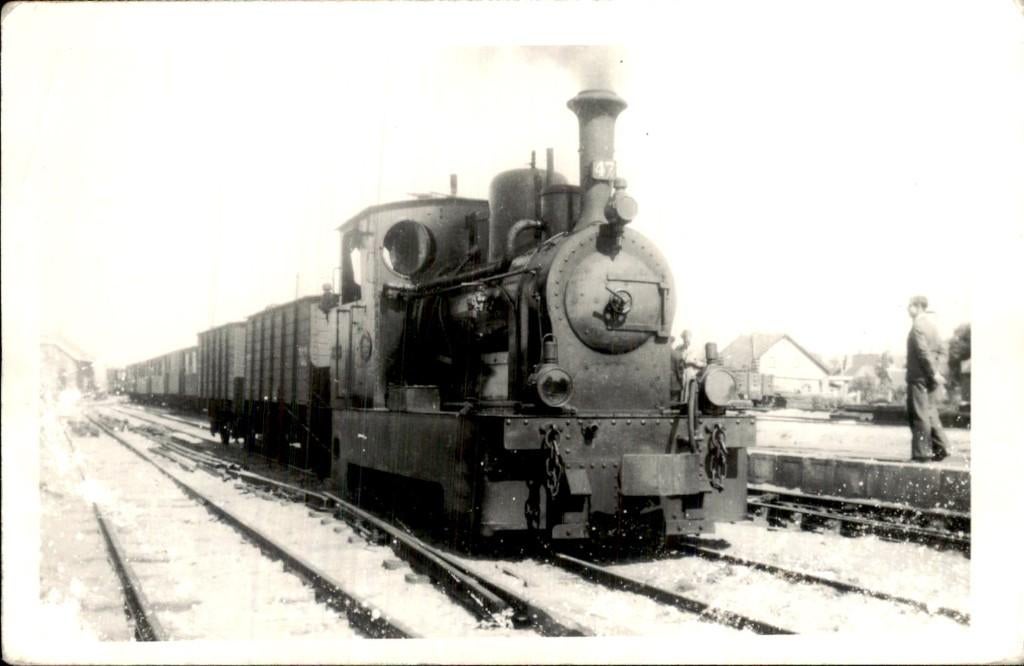 Puttershoek - Stoomlocomotief - Goederentrein, Ophalen of Verzenden, 1920 tot 1940, Gelopen, Zuid-Holland