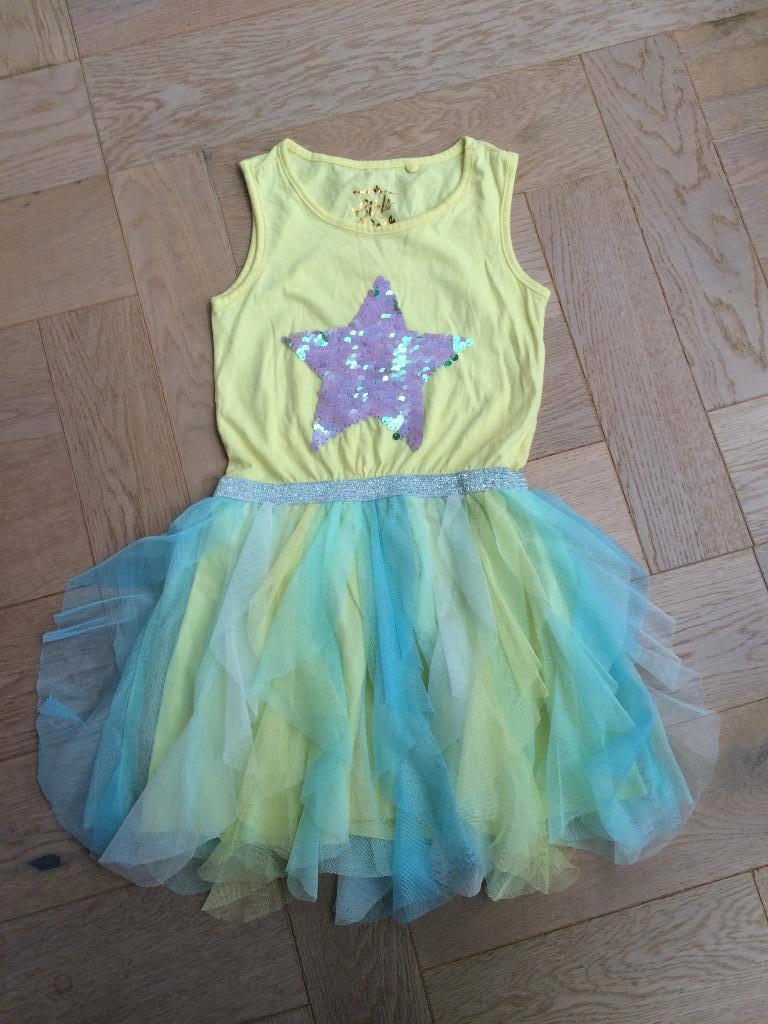 nieuw geel zomerjurkje tulestrokenjurkje Lemon Beret 116/122, Kinderen en Baby's, Kinderkleding | Maat 116, Meisje, Lemon Beret