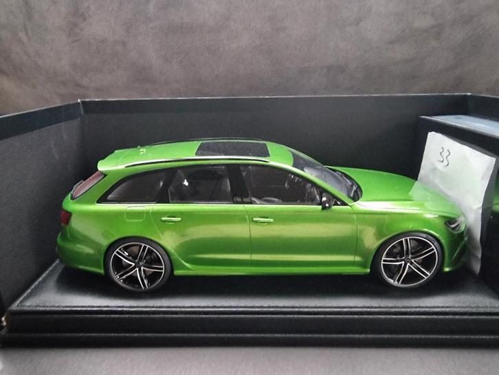 Motorhelix Audi RS6 Avant 1:18 - Groen, Hobby en Vrije tijd, Modelauto's | 1:18, Ophalen of Verzenden