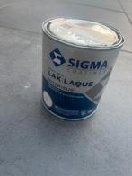 Ongeopende pot houtverf sigma; kleur sandy beach, Doe-het-zelf en Verbouw, Verf, Beits en Lak, Ophalen, Zo goed als nieuw, Wit
