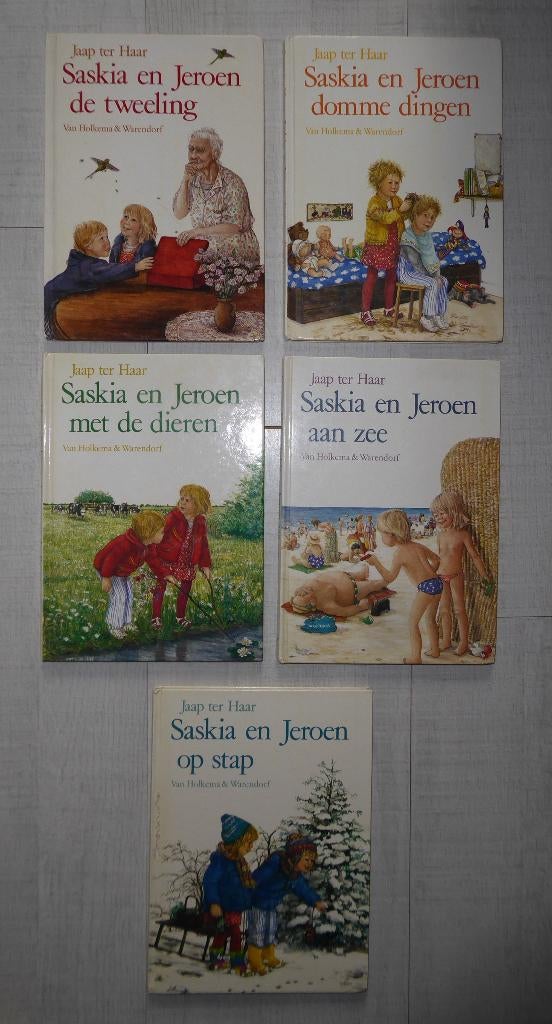 Saskia en Jeroen; 5 deeltjes, door Jaap ter Haar, Boeken, Ophalen of Verzenden, Gelezen, Jaap ter Haar, Fictie algemeen