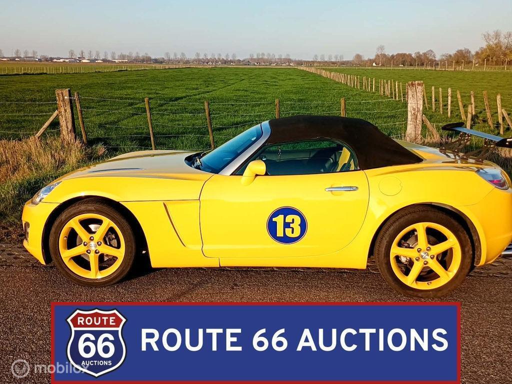 Opel GT Roadster | 2008 | Route 66 Auctions, Auto's, Opel, Gebruikt, Overige carrosserieën, Zwart, Bedrijf