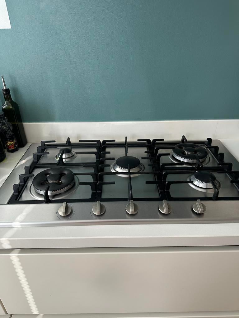 Miele KM 2054 kookplaat gas, Witgoed en Apparatuur, Kookplaten, Gebruikt, Ophalen of Verzenden, Inbouw, Gas