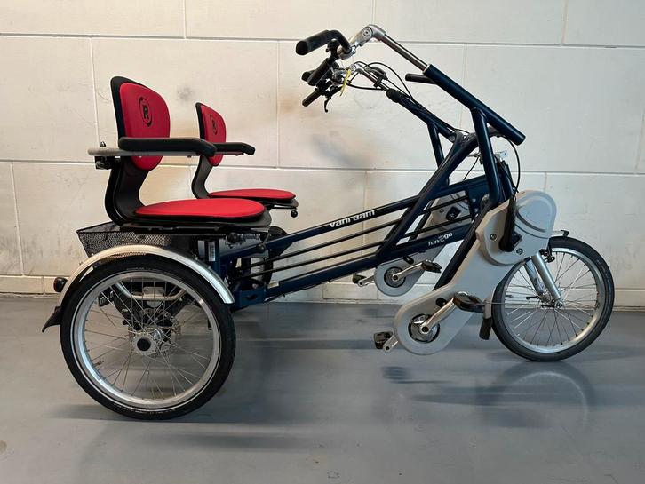 Mooie Van Raam Fun2Go elektrische duofiets met 880Wh accu!, Fietsen en Brommers, Fietsen | Driewielfietsen, Zo goed als nieuw