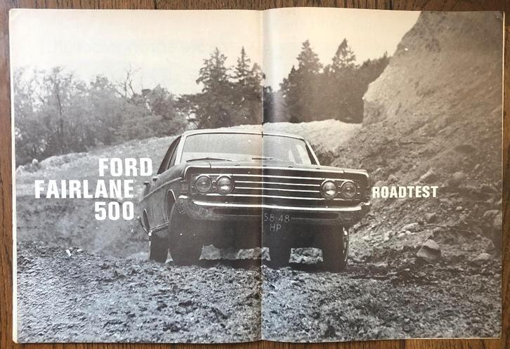 Ford Fairlane 500 test in Autovisie 1969, Boeken, Auto's | Folders en Tijdschriften, Gelezen, Ford, Ophalen of Verzenden