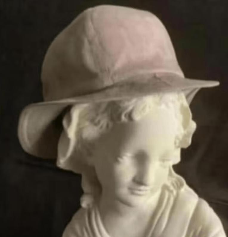 Suede of suedine hoedje, dameshoedje, zomerhoedje, Ophalen of Verzenden, Zo goed als nieuw, 56 of 57 cm (M, 7 of 7⅛ inch), Hoed