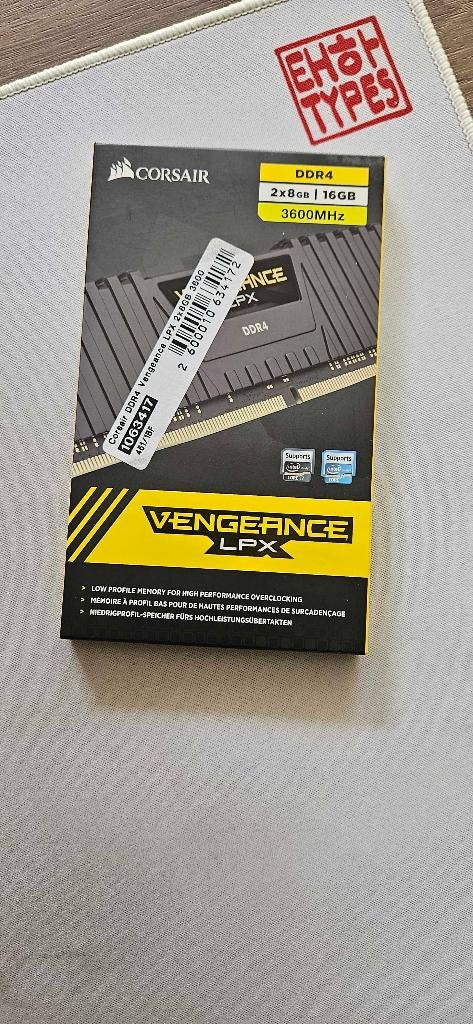 Corsair Vengeance LPX DDR 2X8GB 3600MHz (C18), Computers en Software, RAM geheugen, DDR4, Zo goed als nieuw, Desktop, 16 GB