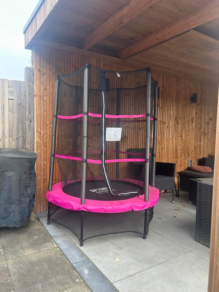 Trampoline met veiligheidsnet - Spring Trampolines, Ophalen of Verzenden, Gebruikt