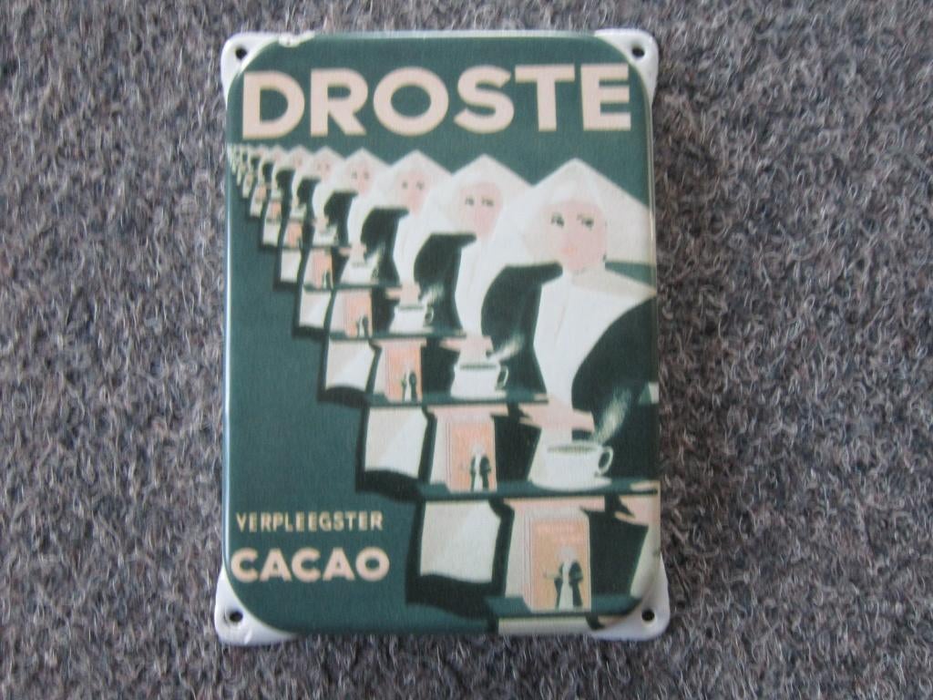 DROSTE EMAILLE RECLAMEBORD, Verzamelen, Merken en Reclamevoorwerpen, Ophalen, Gebruikt, Reclamebord