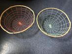 2x draadstaal mandje doorsnee 30 cm, Huis en Inrichting, Overige materialen, Mand, Verzenden, Rond