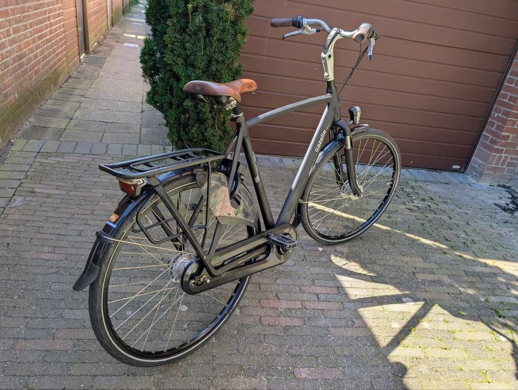 Gazelle orange 61 cm 7 versnellingen led verlichting vering, Ophalen, Versnellingen, Zo goed als nieuw, 61 tot 65 cm