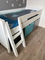 Bopita halfhoogslaper met 3 lades, trap en uitvalbescherming, Kinderen en Baby's, Kinderkamer | Stapelbedden en Hoogslapers, Ophalen