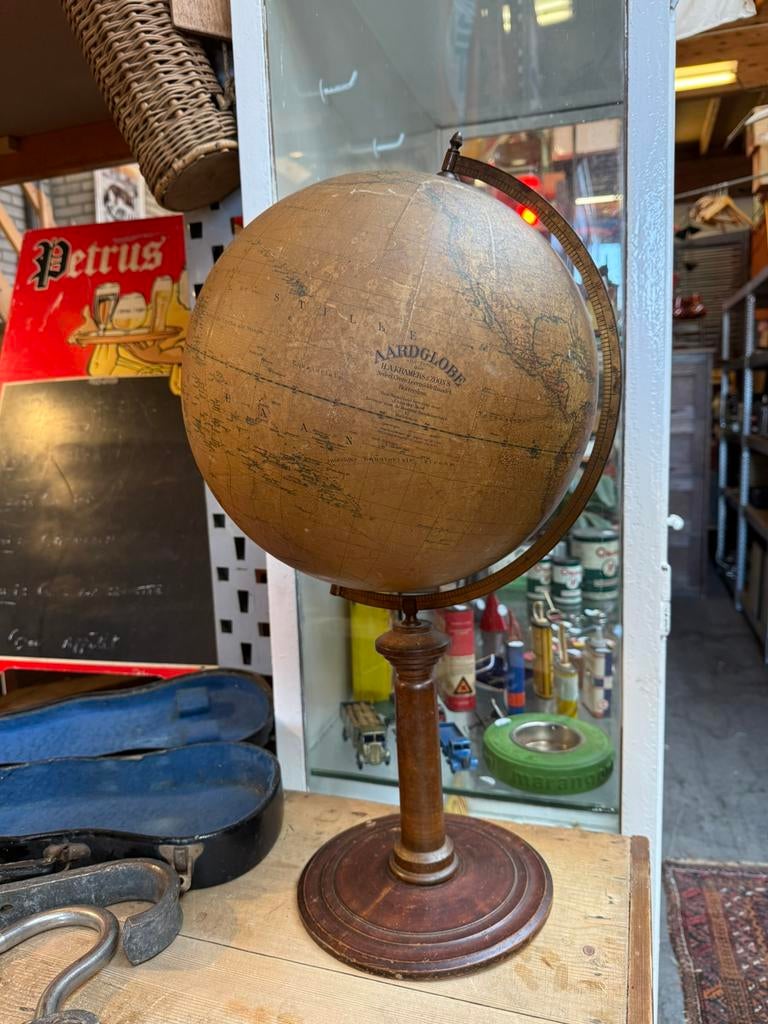 Antieke globe, Huis en Inrichting, Ophalen, Gebruikt, X, X