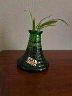 Vintage Römer Bacchus groen glas vaasje, Ophalen of Verzenden