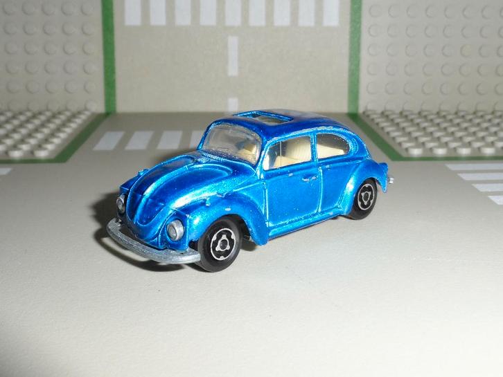 Majorette - Volkswagen Kever 1302 (blauw) - Vintage 1:64, Hobby en Vrije tijd, Modelauto's | Overige schalen, Gebruikt, Auto, Ophalen of Verzenden