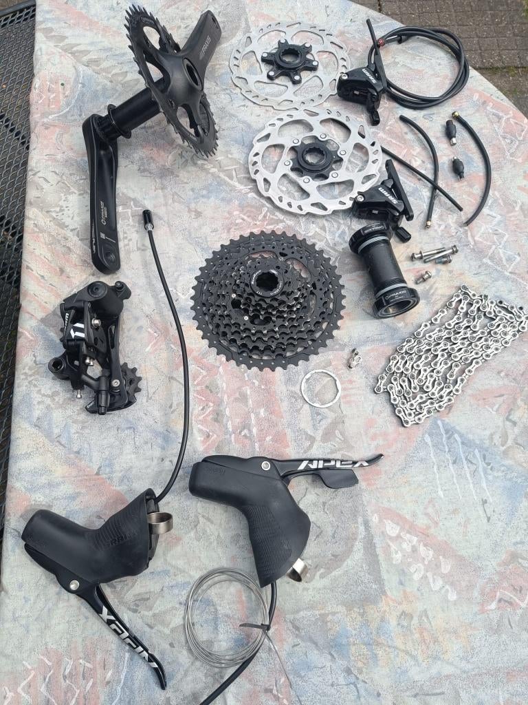 SRAM Apex gravelgroepset, Ophalen of Verzenden, Zo goed als nieuw, Gravelbike, SRAM