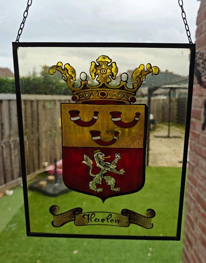 Glas in lood raamhanger Haelen, Ophalen of Verzenden