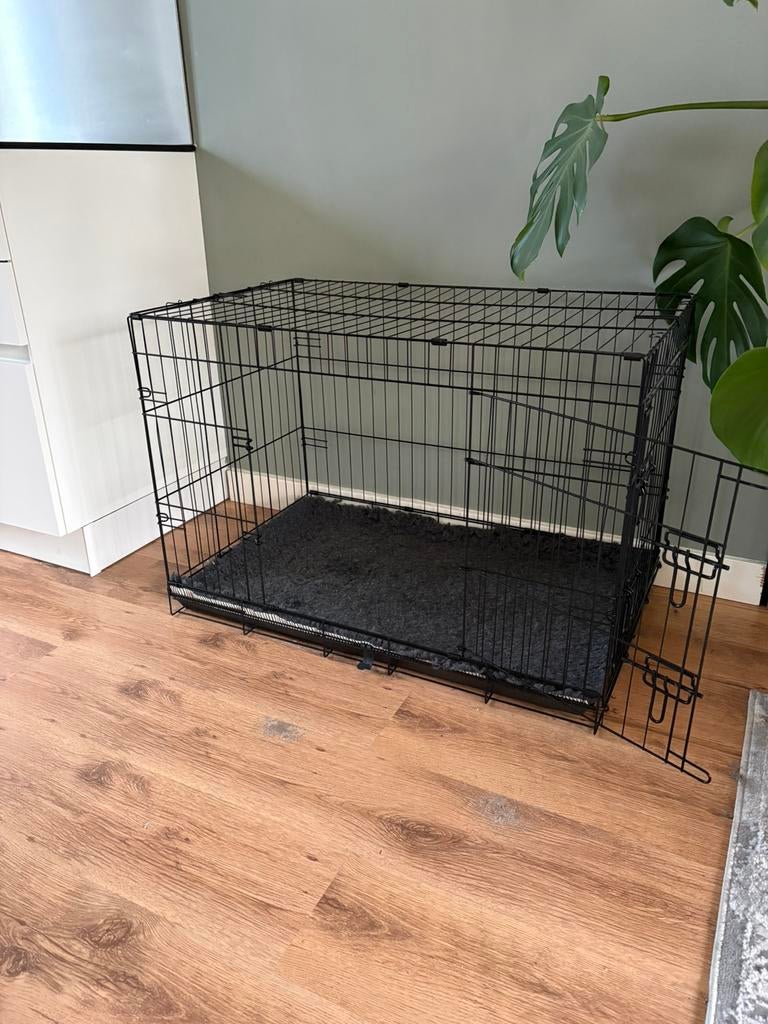 Hondenbench flamingo opvouwbaar maat L, Ophalen, Zo goed als nieuw, 75 tot 110 cm, Minder dan 65 cm