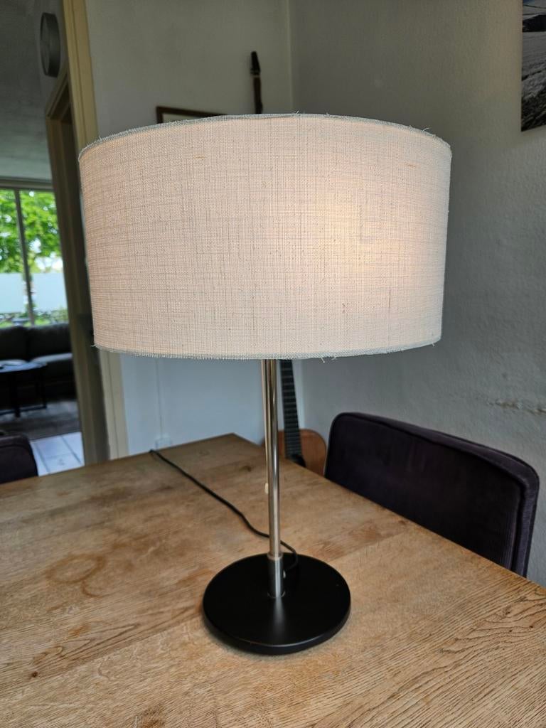 Vintage Bureaulamp Willem Hagoort Jaren '50/'60, Huis en Inrichting, Lampen | Tafellampen, Ophalen, Gebruikt, Stof, 50 tot 75 cm