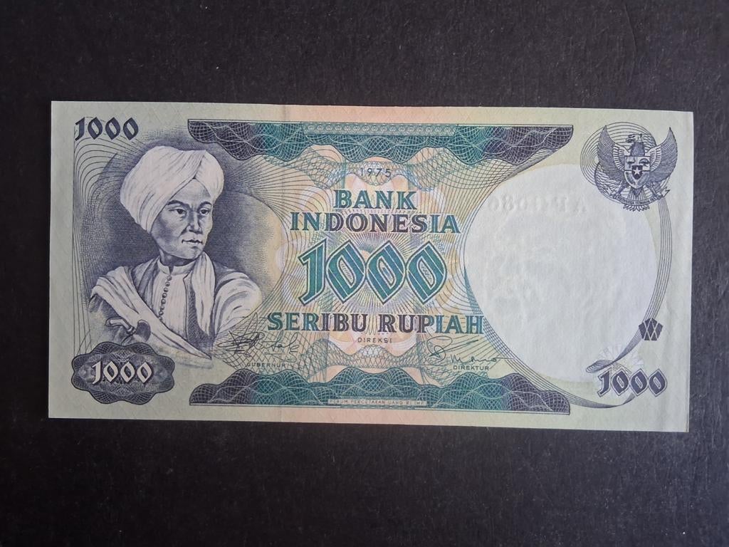 1000 rupiah Indonesië unc 1975, Ophalen of Verzenden, Zuidoost-Azië, Los biljet