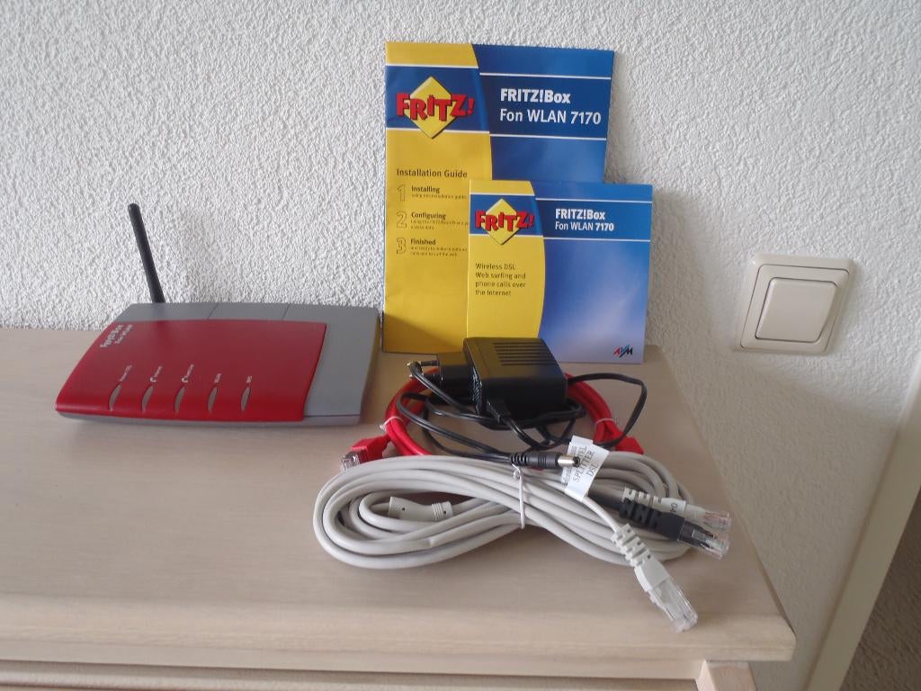 Fritzbox WLAN 7170, Ophalen of Verzenden, Gebruikt, Router, Fritzbox